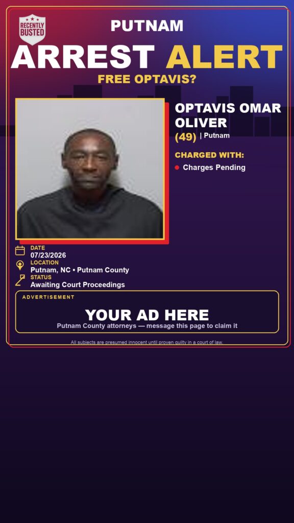 Booking photo of Optavis Omar Oliver