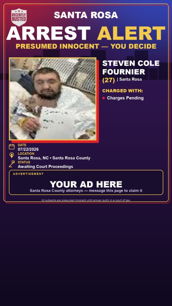 Booking photo of Steven Cole Fournier
