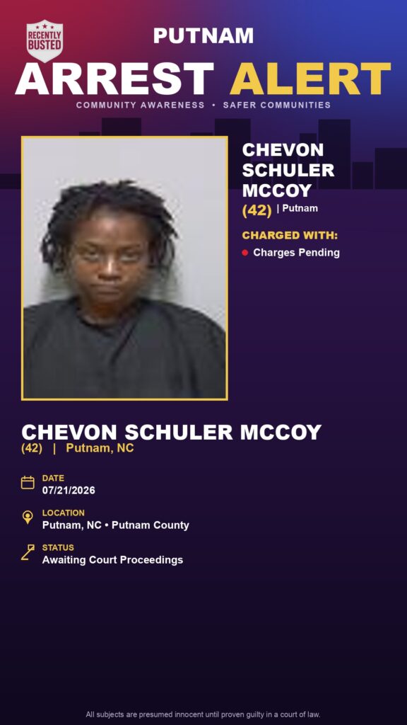 Booking photo of Chevon Schuler Mccoy