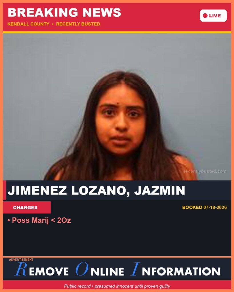 Booking photo of Jimenez Lozano, Jazmin