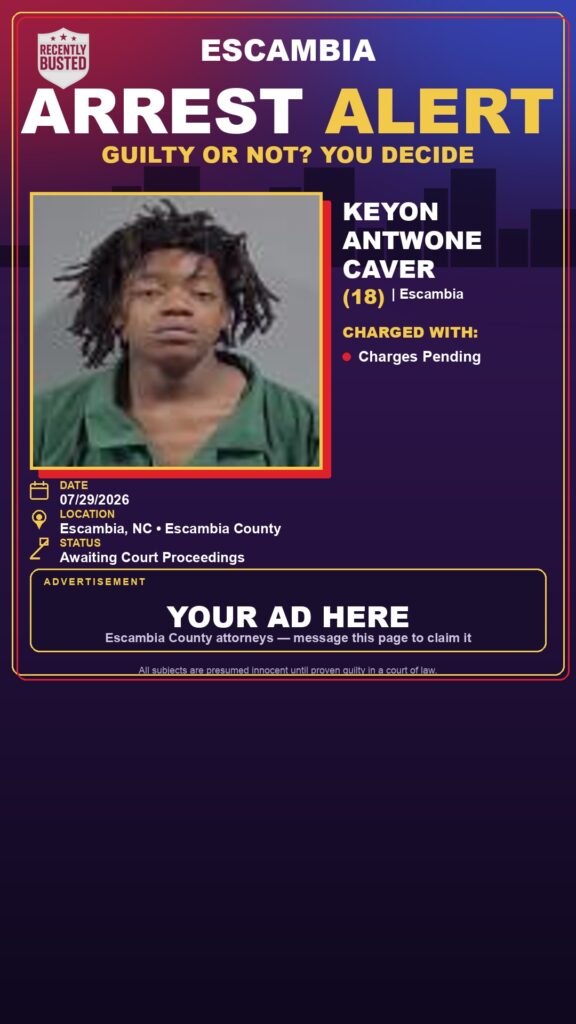 Booking photo of Keyon Antwone Caver