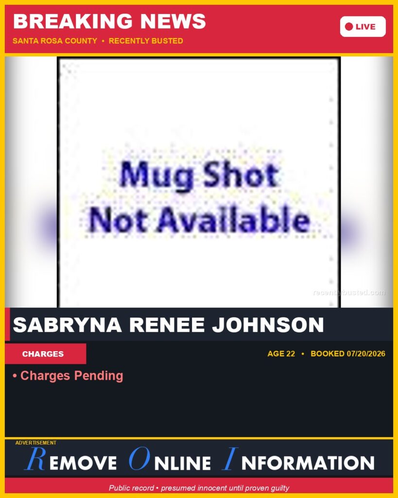 Booking photo of Sabryna Renee Johnson