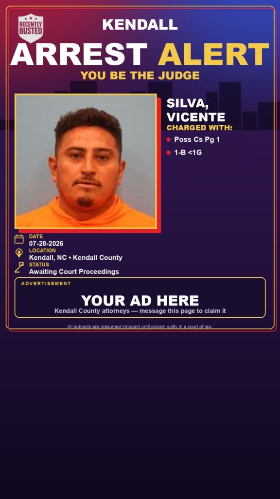 Booking photo of Silva, Vicente