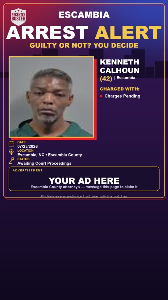 Booking photo of Kenneth Calhoun