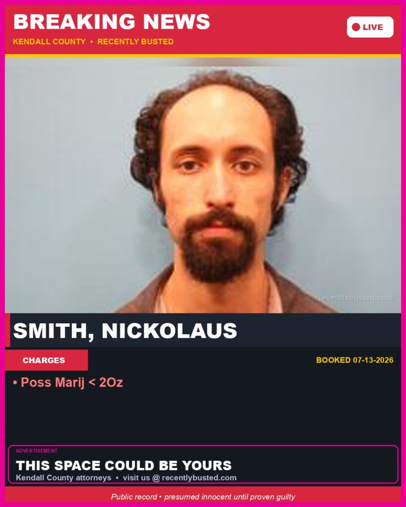 Booking photo of Smith, Nickolaus