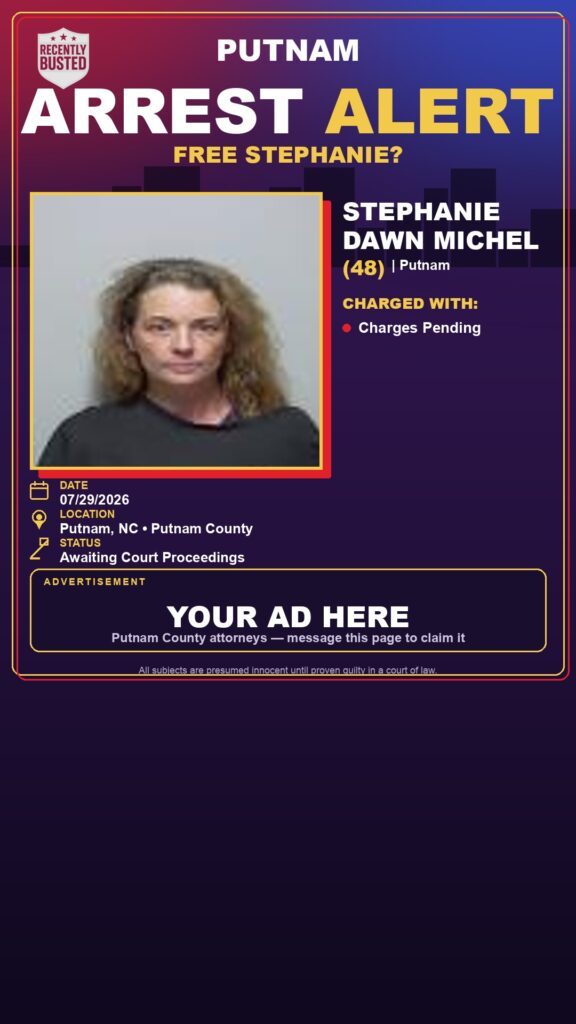 Booking photo of Stephanie Dawn Michel