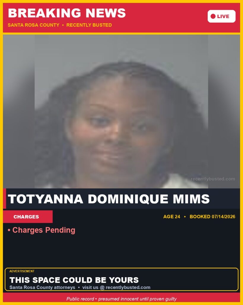 Booking photo of Totyanna Dominique Mims