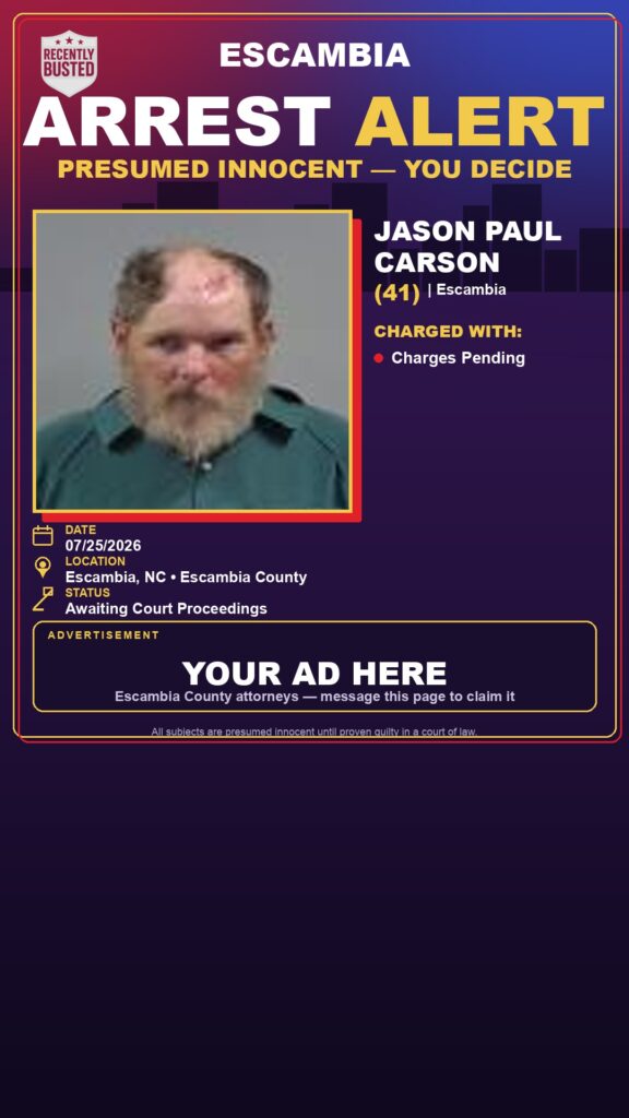 Booking photo of Jason Paul Carson