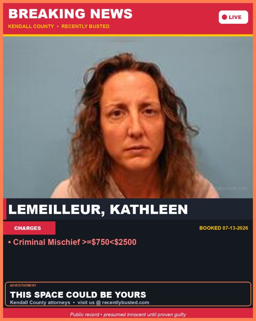 Booking photo of Lemeilleur, Kathleen