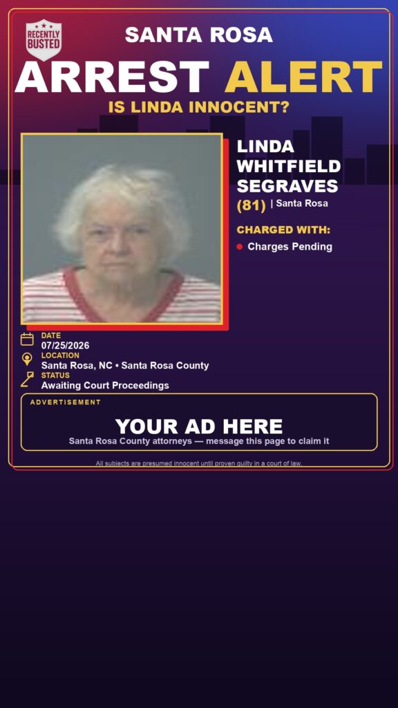 Booking photo of Linda Whitfield Segraves