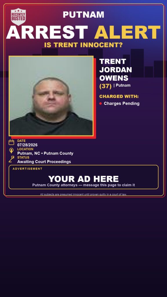 Booking photo of Trent Jordan Owens
