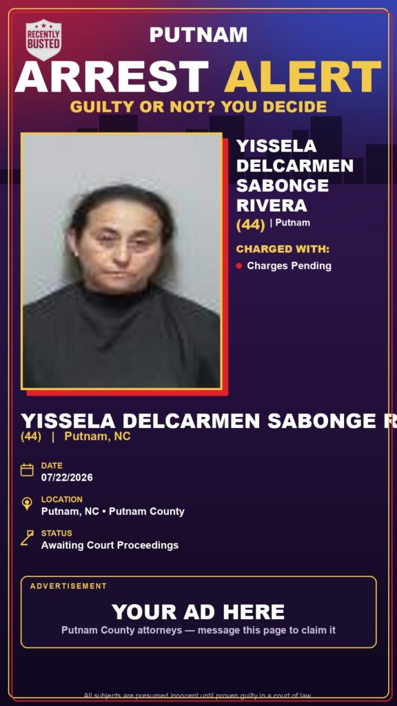 Booking photo of Yissela Delcarmen Sabonge Rivera