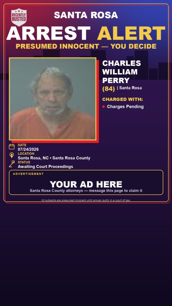 Booking photo of Charles William Perry