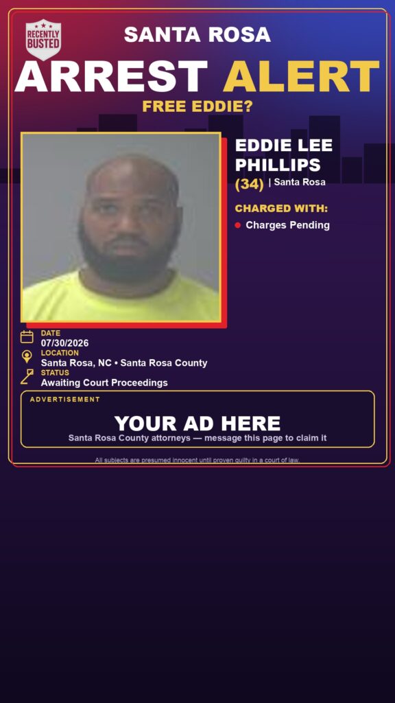 Booking photo of Eddie Lee Phillips