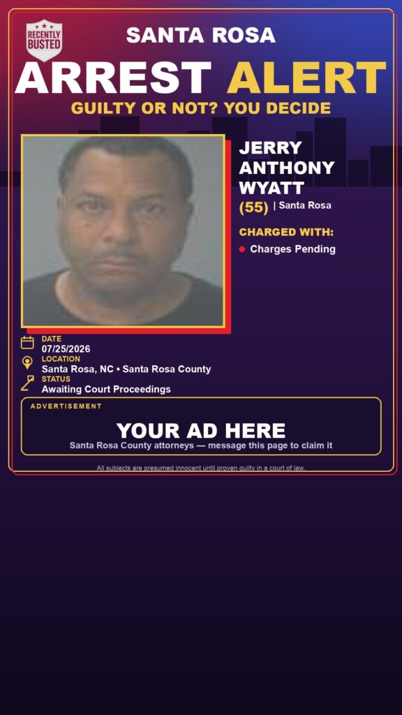 Booking photo of Jerry Anthony Wyatt
