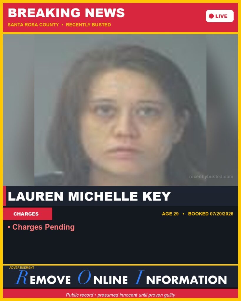 Booking photo of Lauren Michelle Key