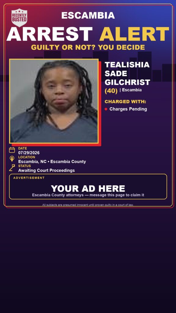 Booking photo of Tealishia Sade Gilchrist