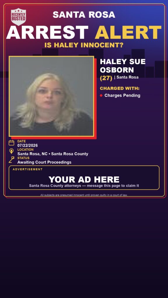 Booking photo of Haley Sue Osborn