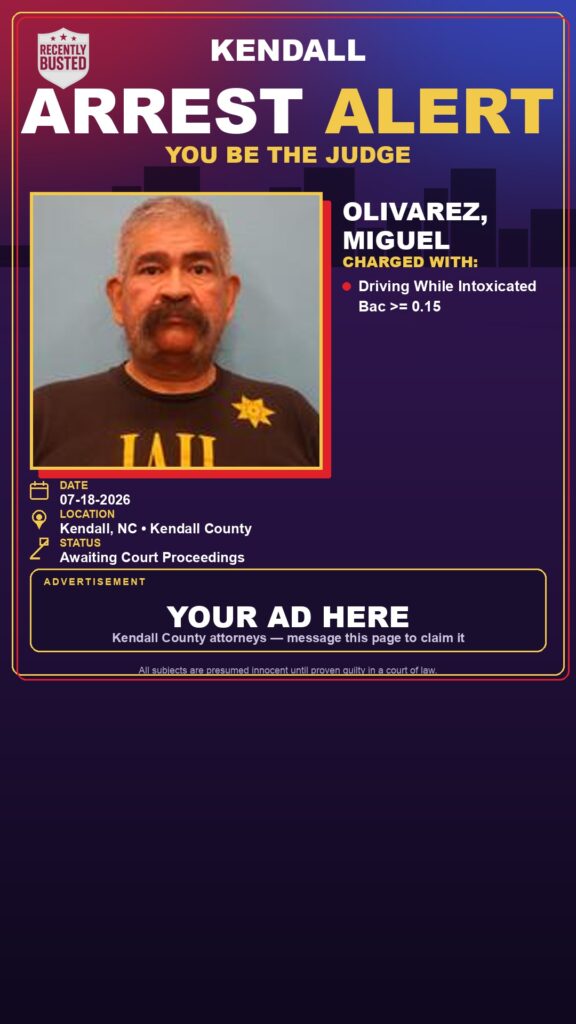 Booking photo of Olivarez, Miguel