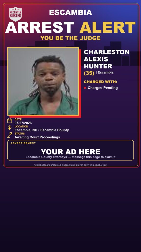 Booking photo of Charleston Alexis Hunter