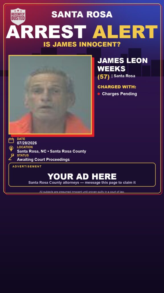 Booking photo of James Leon Weeks