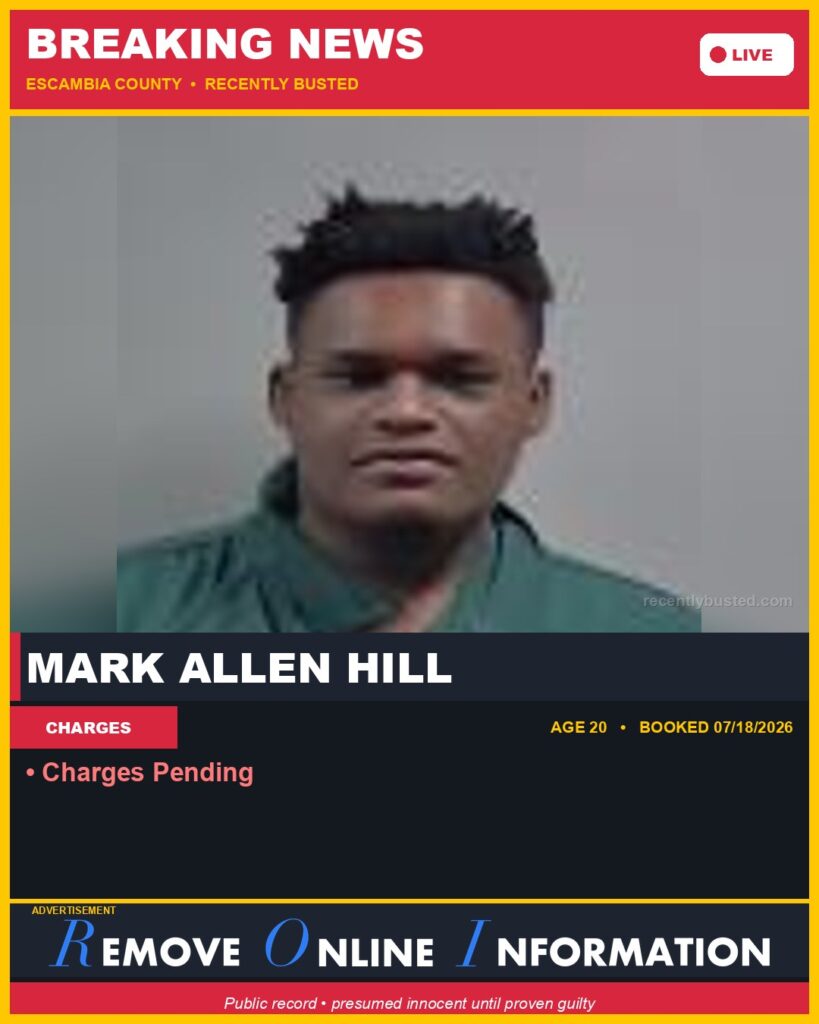 Booking photo of Mark Allen Hill