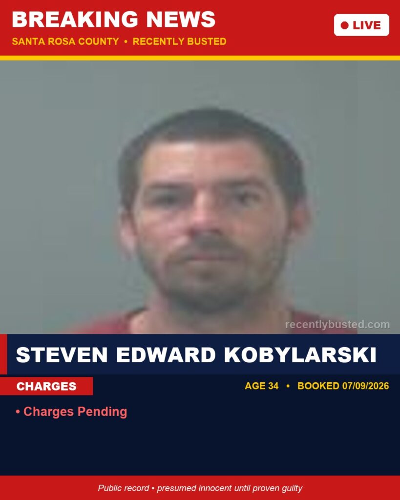 Booking photo of Steven Edward Kobylarski