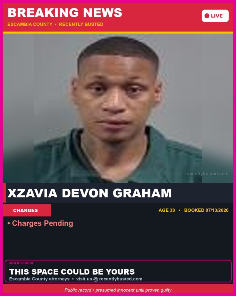 Booking photo of Xzavia Devon Graham