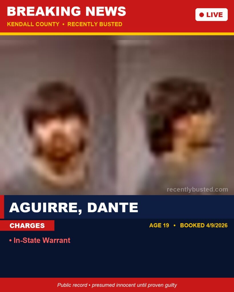 Booking photo of AGUIRRE, DANTE