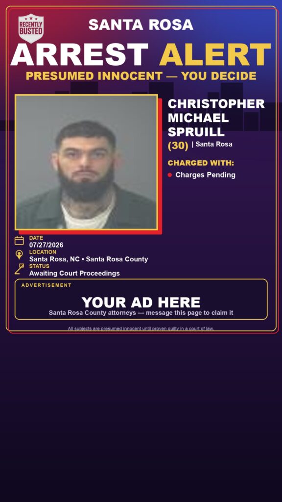 Booking photo of Christopher Michael Spruill