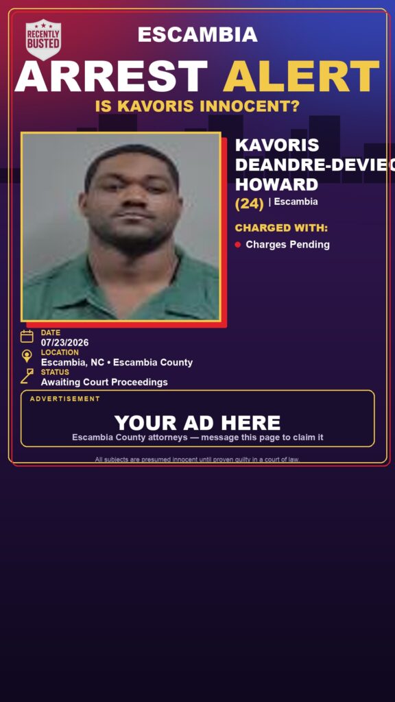 Booking photo of Kavoris Deandre-Devieon Howard