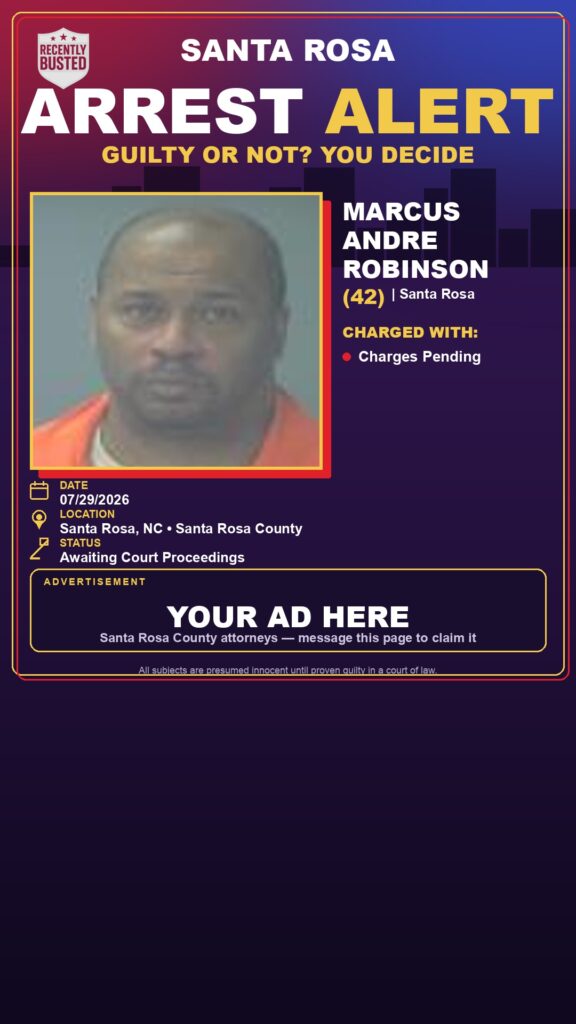 Booking photo of Marcus Andre Robinson