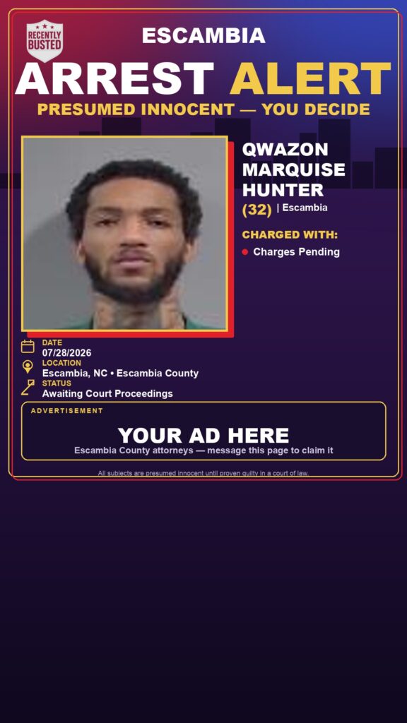 Booking photo of Qwazon Marquise Hunter