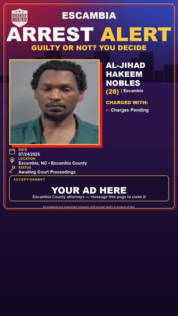 Booking photo of Al-Jihad Hakeem Nobles