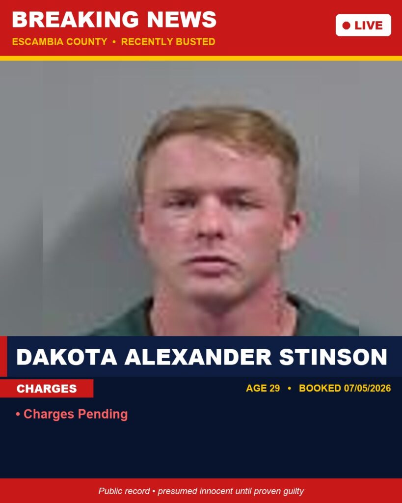 Booking photo of Dakota Alexander Stinson