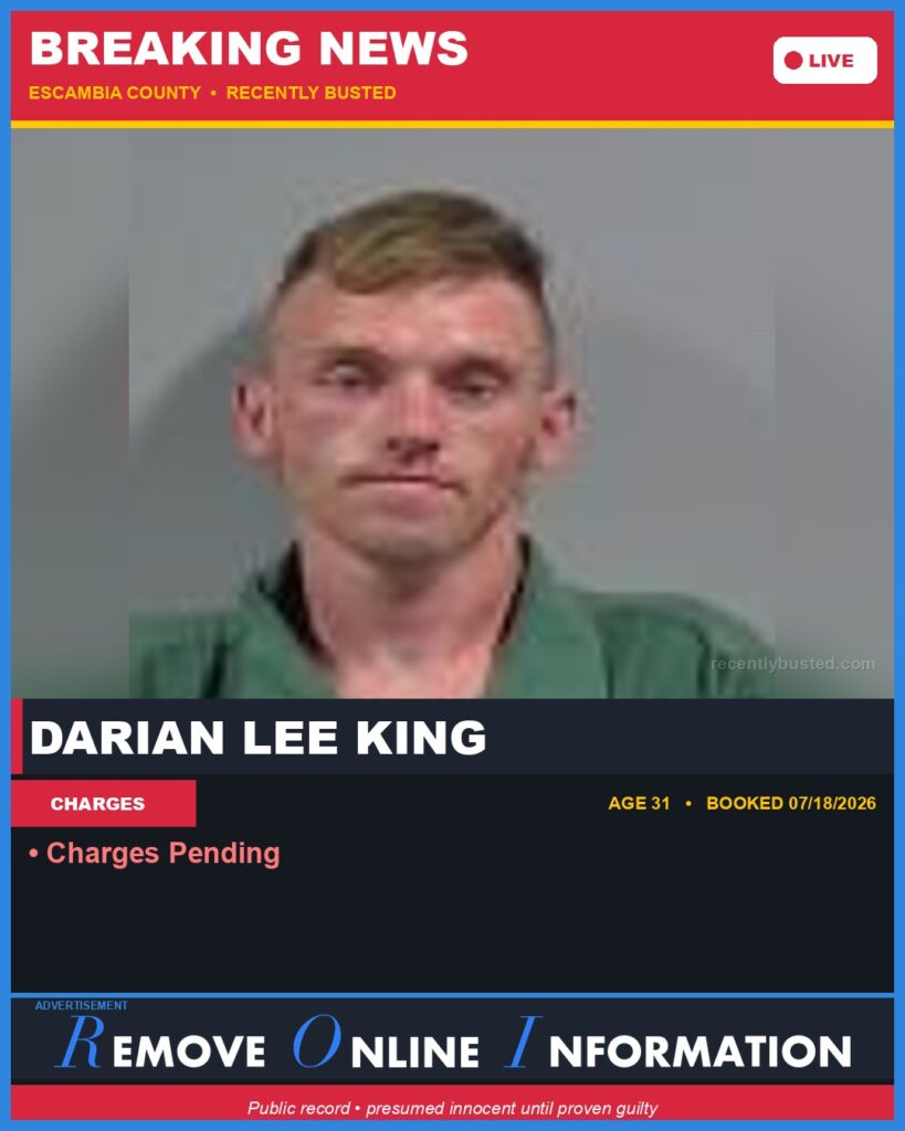 Booking photo of Darian Lee King