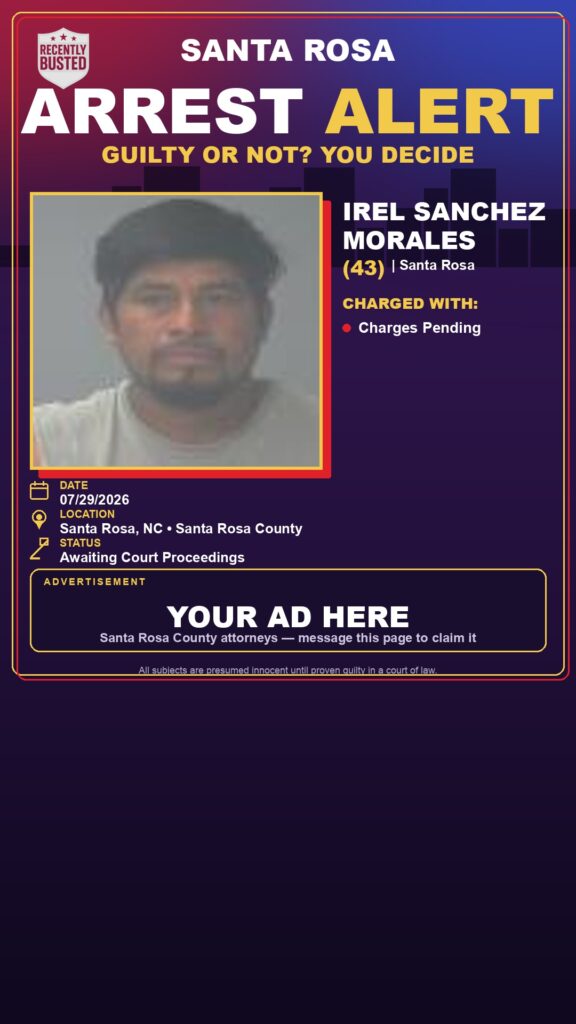 Booking photo of Irel Sanchez Morales