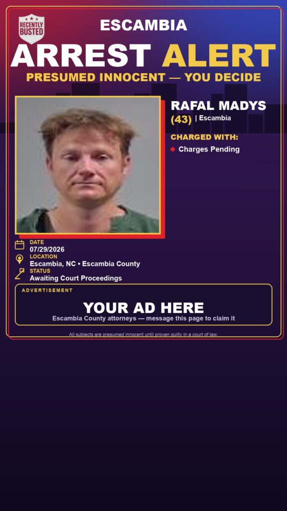 Arrest report - Rafal Madys