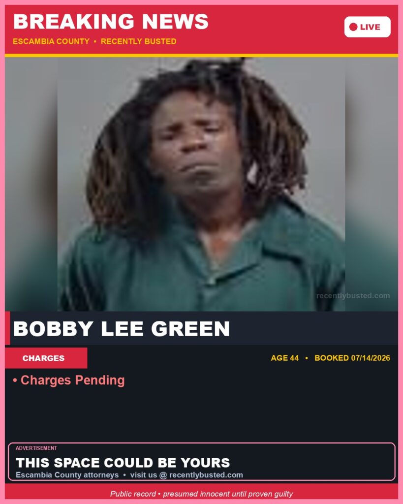 Booking photo of Bobby Lee Green
