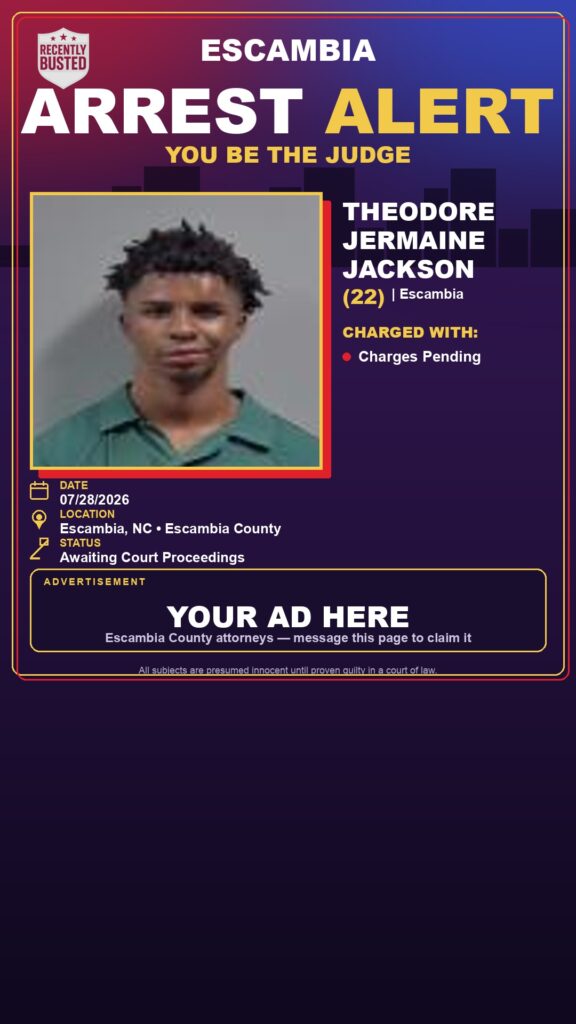 Booking photo of Theodore Jermaine Jackson