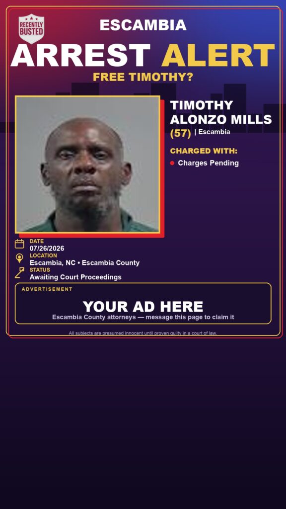 Booking photo of Timothy Alonzo Mills