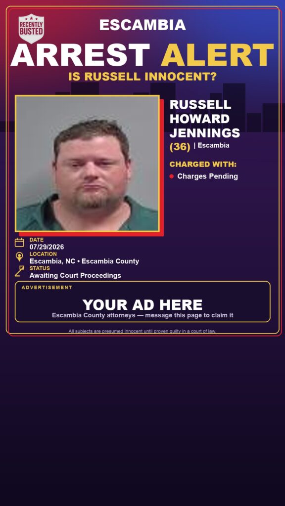 Booking photo of Russell Howard Jennings