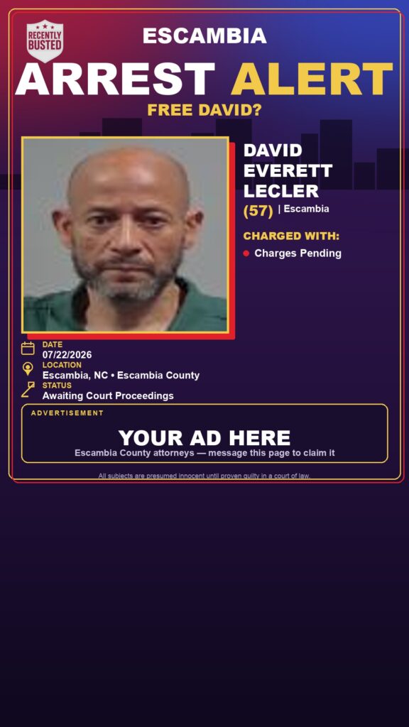 Booking photo of David Everett Lecler