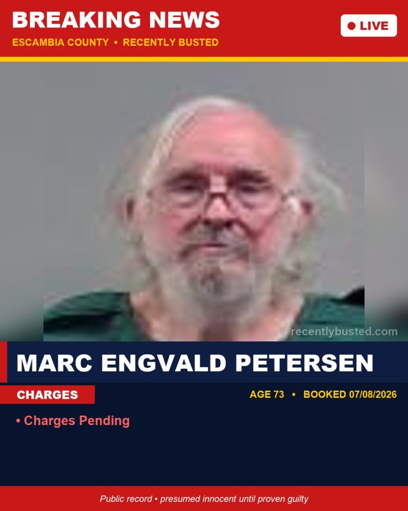 Booking photo of Marc Engvald Petersen