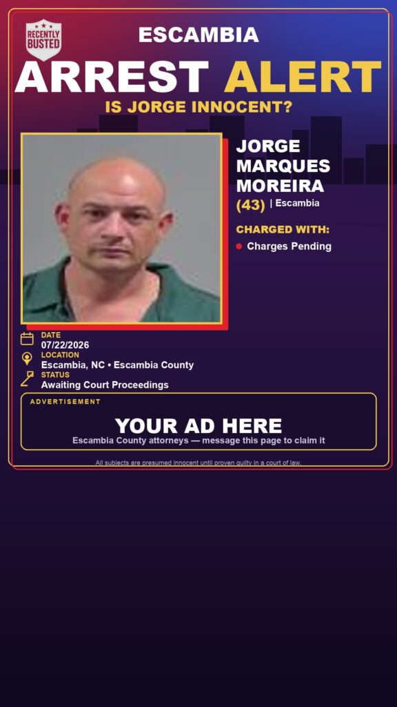 Booking photo of Jorge Marques Moreira