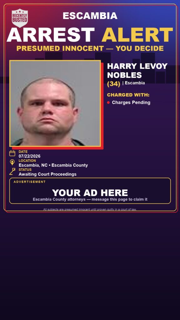 Booking photo of Harry Levoy Nobles