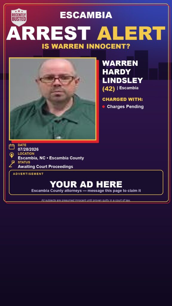 Booking photo of Warren Hardy Lindsley