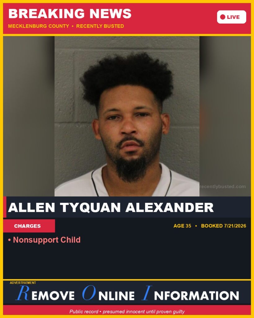 Booking photo of ALLEN TYQUAN ALEXANDER