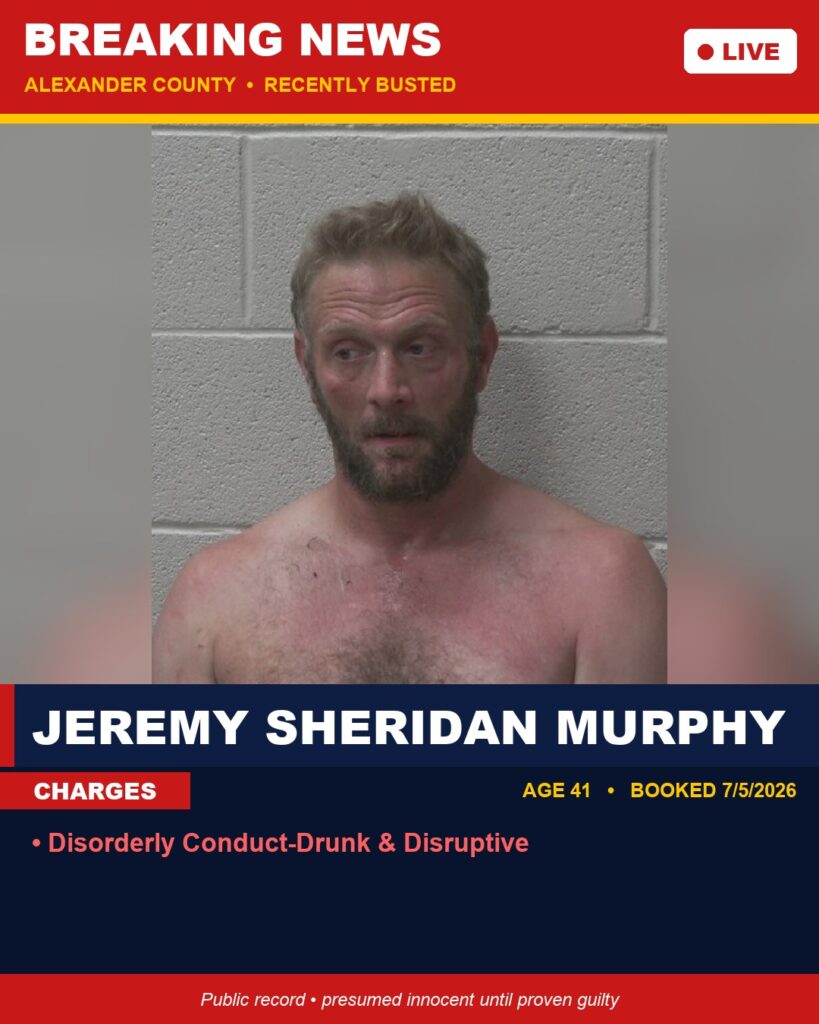 Booking photo of JEREMY SHERIDAN MURPHY