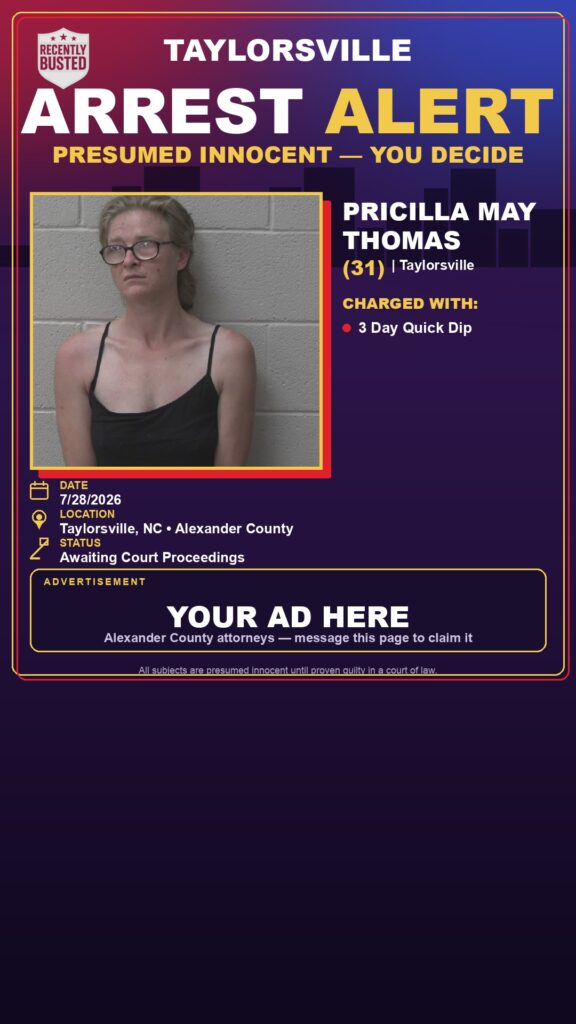 Booking photo of PRICILLA MAY THOMAS